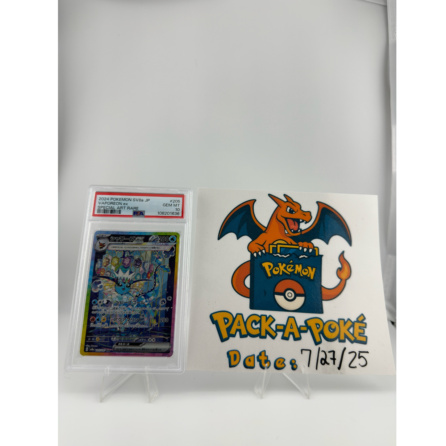 8 Spots Surprise Pick - PSA 10 Vaporeon ex